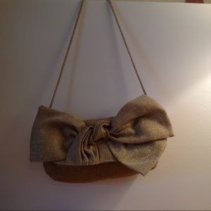 Jessica McClintock fabric clutch